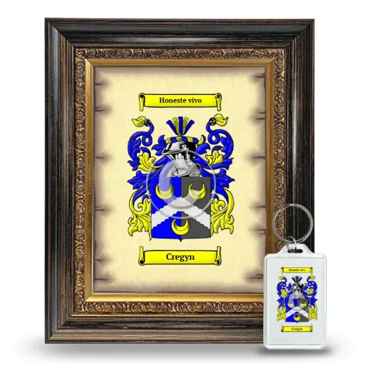 Cregyn Framed Coat of Arms and Keychain - Heirloom