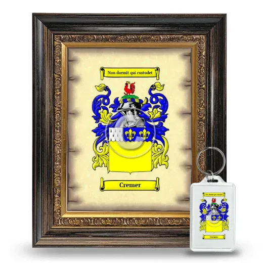 Cremer Framed Coat of Arms and Keychain - Heirloom