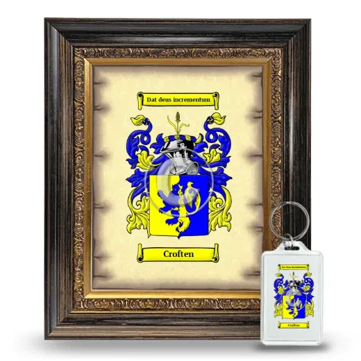 Croften Framed Coat of Arms and Keychain - Heirloom