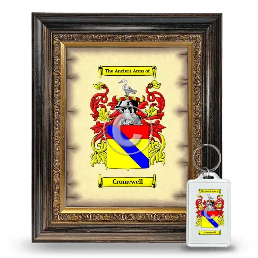 Cromewell Framed Coat of Arms and Keychain - Heirloom