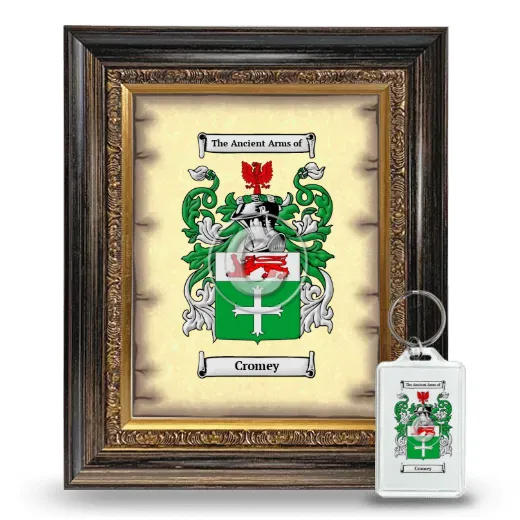 Cromey Framed Coat of Arms and Keychain - Heirloom