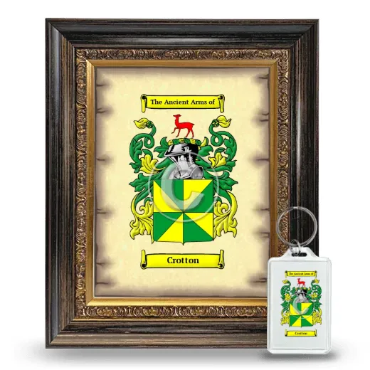 Crotton Framed Coat of Arms and Keychain - Heirloom