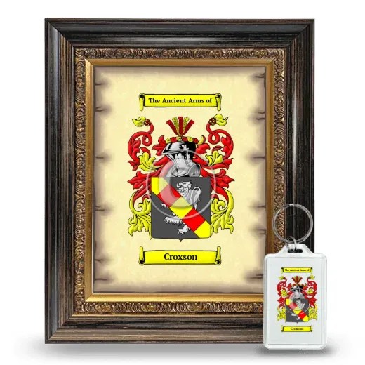 Croxson Framed Coat of Arms and Keychain - Heirloom