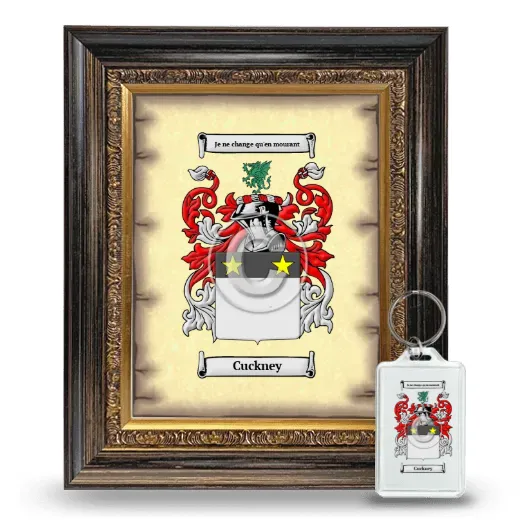 Cuckney Framed Coat of Arms and Keychain - Heirloom