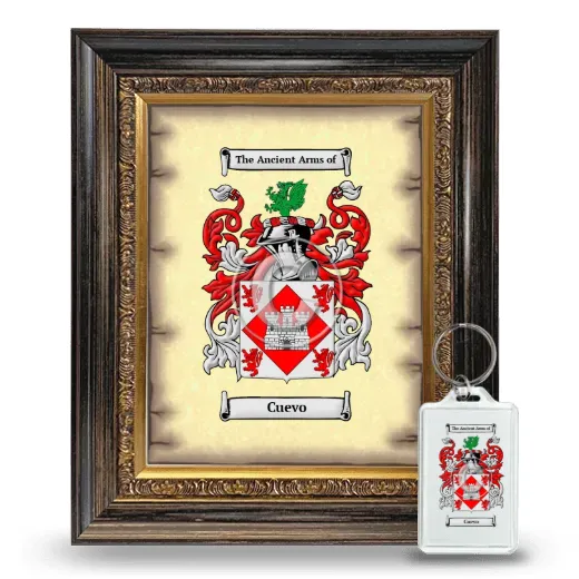 Cuevo Framed Coat of Arms and Keychain - Heirloom