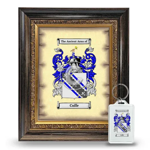 Cuffe Framed Coat of Arms and Keychain - Heirloom