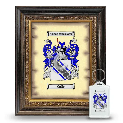 Cuffe Framed Coat of Arms and Keychain - Heirloom