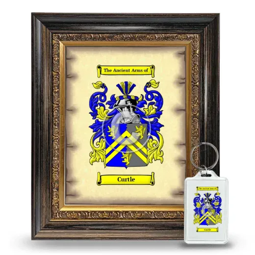 Curtle Framed Coat of Arms and Keychain - Heirloom