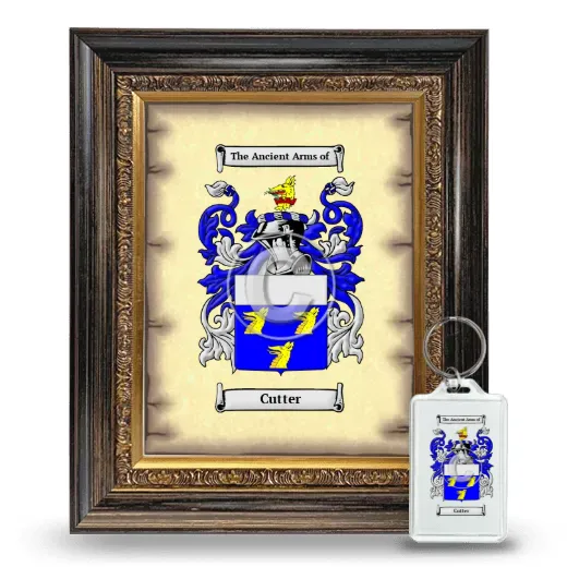 Cutter Framed Coat of Arms and Keychain - Heirloom