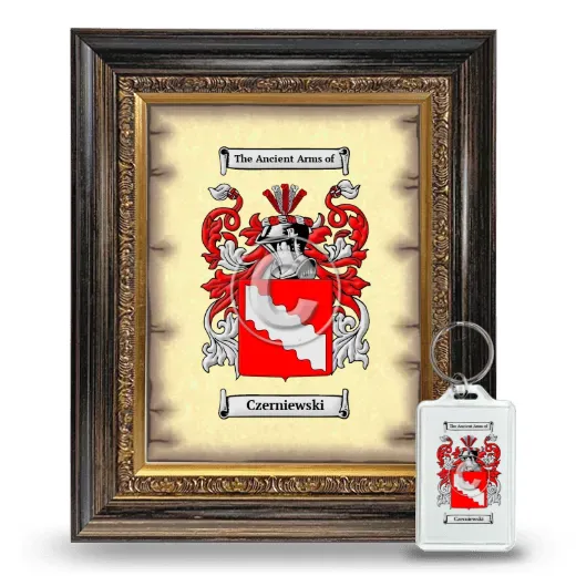 Czerniewski Framed Coat of Arms and Keychain - Heirloom