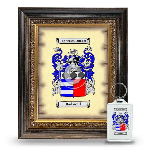 Dadswell Framed Coat of Arms and Keychain - Heirloom