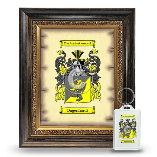Dagenhardt Framed Coat of Arms and Keychain - Heirloom