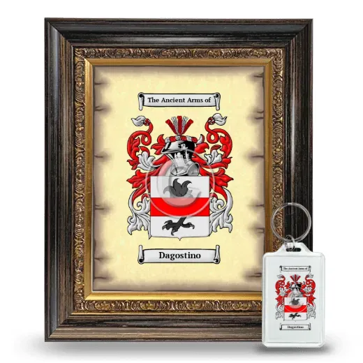 Dagostino Framed Coat of Arms and Keychain - Heirloom