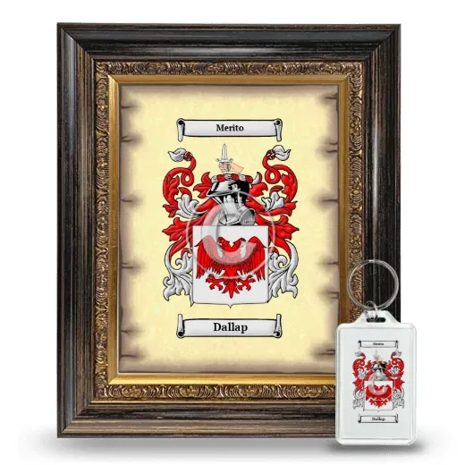 Dallap Framed Coat of Arms and Keychain - Heirloom