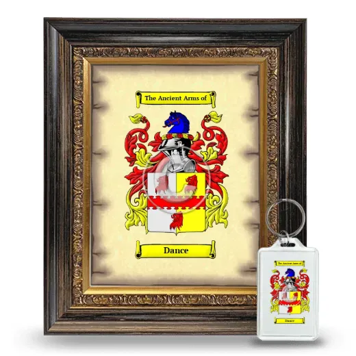 Dance Framed Coat of Arms and Keychain - Heirloom