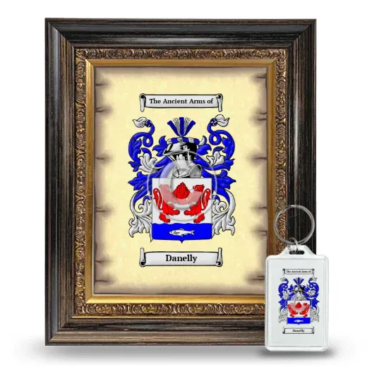 Danelly Framed Coat of Arms and Keychain - Heirloom