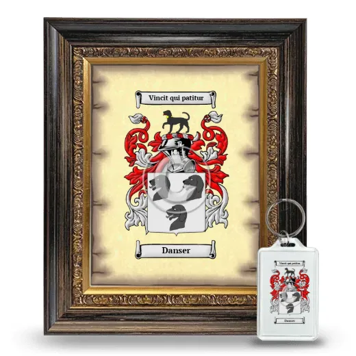 Danser Framed Coat of Arms and Keychain - Heirloom