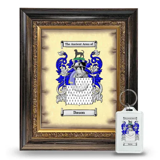 Dason Framed Coat of Arms and Keychain - Heirloom