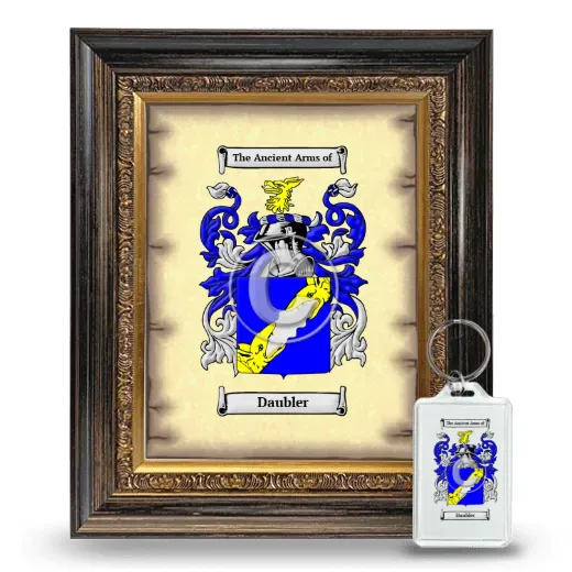 Daubler Framed Coat of Arms and Keychain - Heirloom
