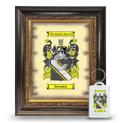 Daventry Framed Coat of Arms and Keychain - Heirloom