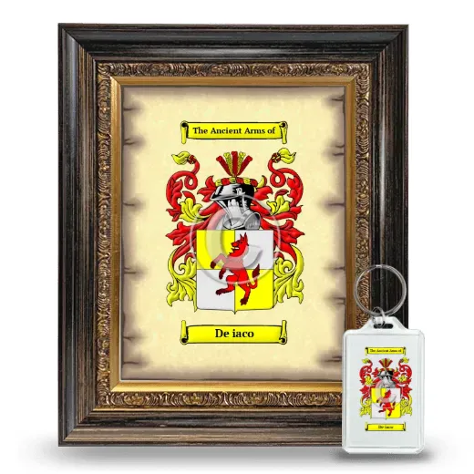 De iaco Framed Coat of Arms and Keychain - Heirloom