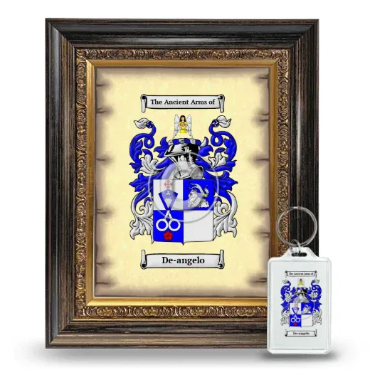 De-angelo Framed Coat of Arms and Keychain - Heirloom