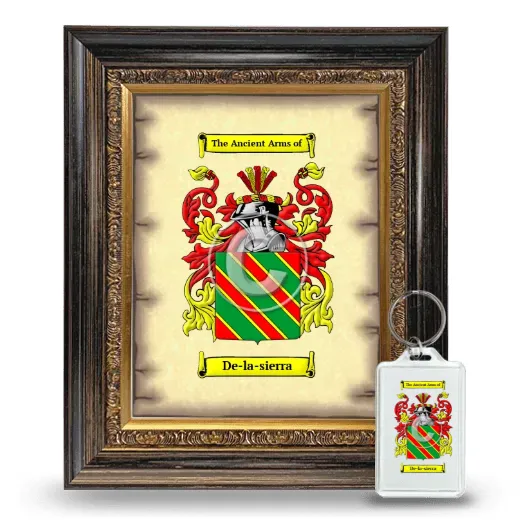 De-la-sierra Framed Coat of Arms and Keychain - Heirloom