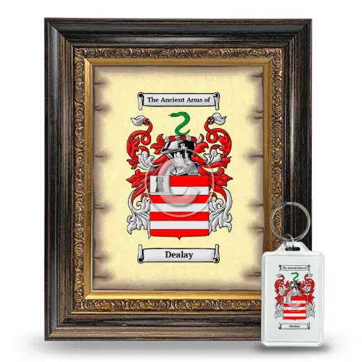 Dealay Framed Coat of Arms and Keychain - Heirloom