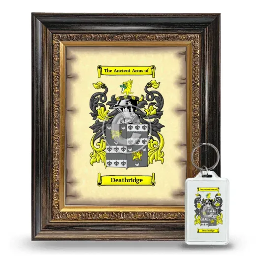 Deathridge Framed Coat of Arms and Keychain - Heirloom