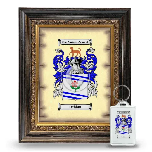 Debbin Framed Coat of Arms and Keychain - Heirloom