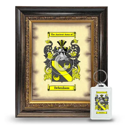 Debenham Framed Coat of Arms and Keychain - Heirloom