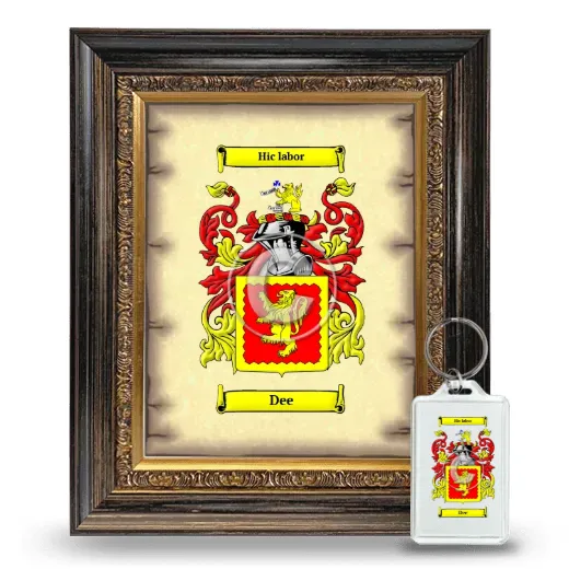 Dee Framed Coat of Arms and Keychain - Heirloom