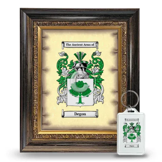 Degon Framed Coat of Arms and Keychain - Heirloom