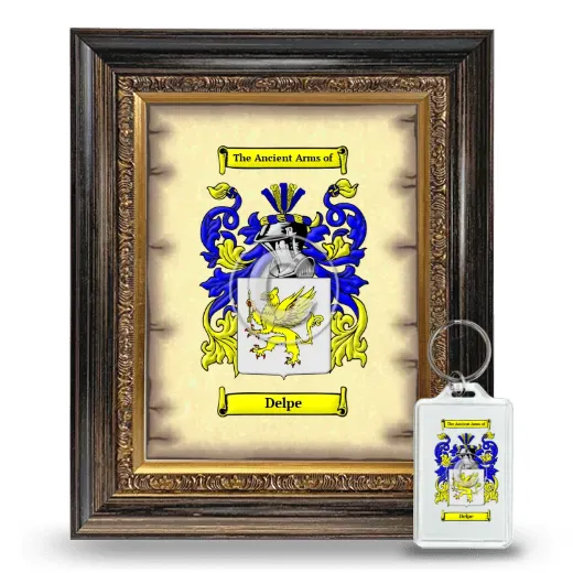 Delpe Framed Coat of Arms and Keychain - Heirloom