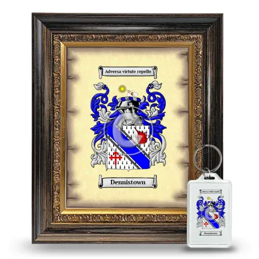 Dennistown Framed Coat of Arms and Keychain - Heirloom