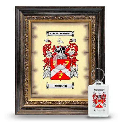 Dennoom Framed Coat of Arms and Keychain - Heirloom