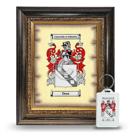 Dent Framed Coat of Arms and Keychain - Heirloom