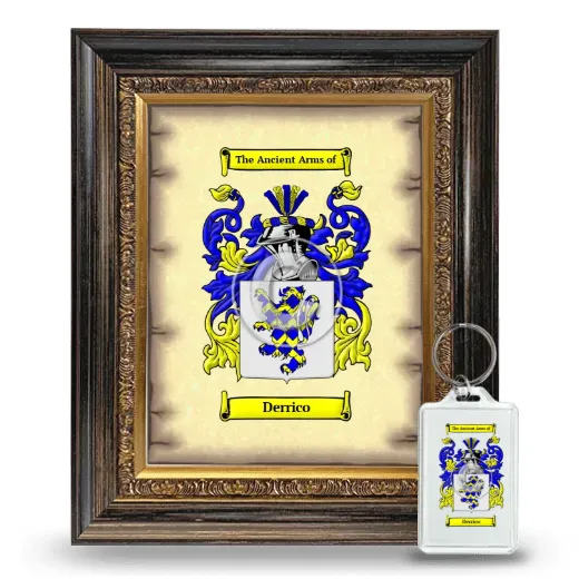 Derrico Framed Coat of Arms and Keychain - Heirloom