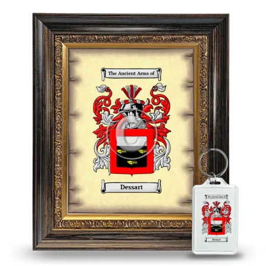 Dessart Framed Coat of Arms and Keychain - Heirloom