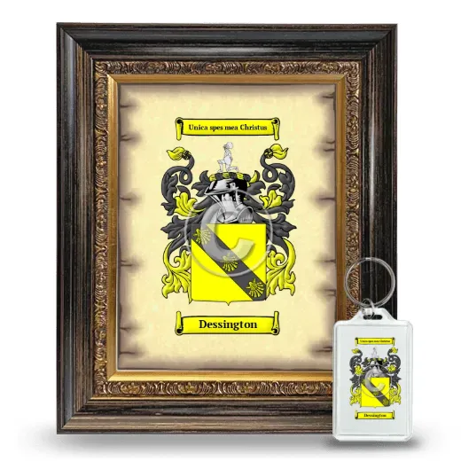 Dessington Framed Coat of Arms and Keychain - Heirloom