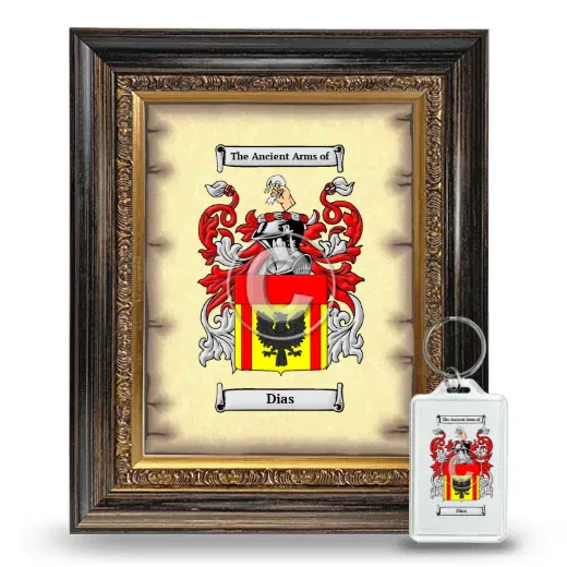 Dias Framed Coat of Arms and Keychain - Heirloom