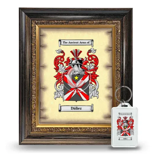 Didiez Framed Coat of Arms and Keychain - Heirloom