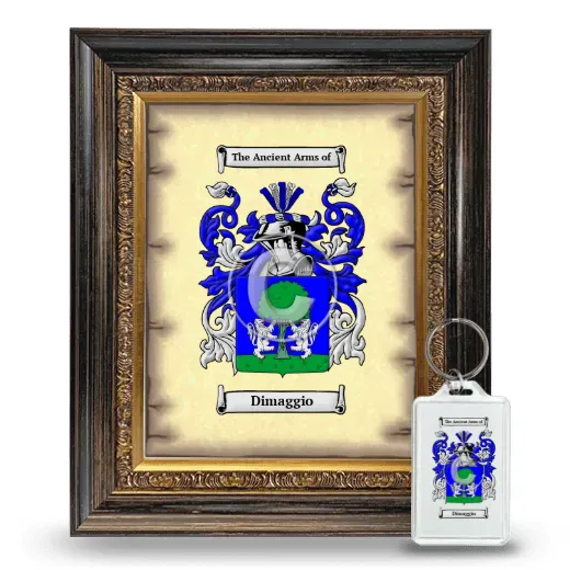 Dimaggio Framed Coat of Arms and Keychain - Heirloom