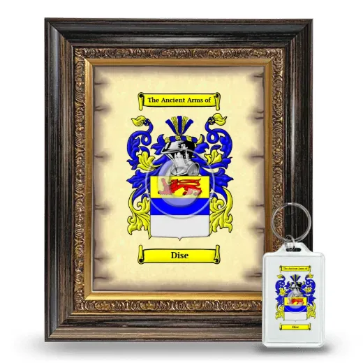 Dise Framed Coat of Arms and Keychain - Heirloom