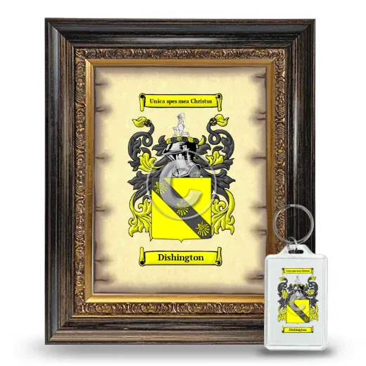 Dishington Framed Coat of Arms and Keychain - Heirloom
