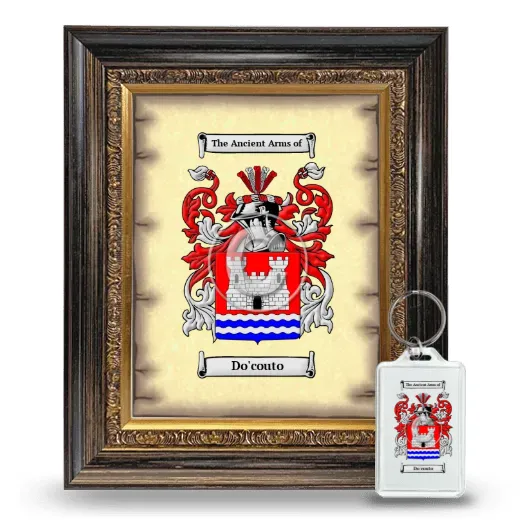 Do'couto Framed Coat of Arms and Keychain - Heirloom