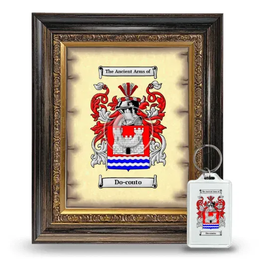 Do-couto Framed Coat of Arms and Keychain - Heirloom