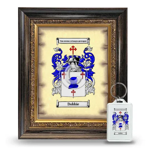 Dobbie Framed Coat of Arms and Keychain - Heirloom