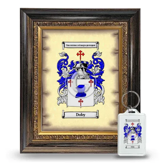 Doby Framed Coat of Arms and Keychain - Heirloom