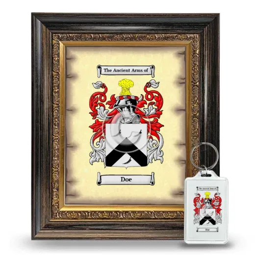 Doe Framed Coat of Arms and Keychain - Heirloom